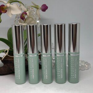 5x Almay One Coat Waterproof Thickening Mascara - Black - Travel Size - New